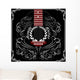 background with black acoustic guitar Wall Decal