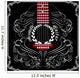 background with black acoustic guitar Wall Decal