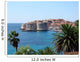 Dubrovnik view through palm trees Wall Decal