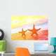 Two Caribbean Starfish over Wall Decal