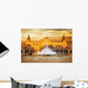 beautiful Plaza de Espana on sunset, Seville, Spain Wall Decal
