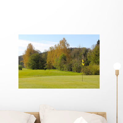 Golf Course Wall Decal 2 shown on a wall