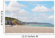 Cliffs and beach in Dieppe Wall Decal