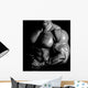 Bodybuilder posing Wall Decal