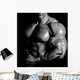 Bodybuilder posing Wall Decal