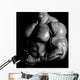 Bodybuilder posing Wall Decal