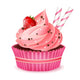 Cupcake vector illustration Wall Decal