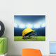 Cricket Stadium And Helmet Wall Decal