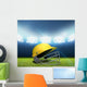 Cricket Stadium And Helmet Wall Decal