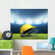 Cricket Stadium And Helmet Wall Decal