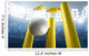 Cricket Wickets And Ball In A Stadium Wall Decal