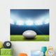 Rugby Stadium And Ball Wall Decal