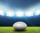 Rugby Stadium And Ball Wall Decal