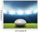 Rugby Stadium And Ball Wall Decal