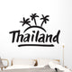 Thailand hand drawn lettering Wall Decal