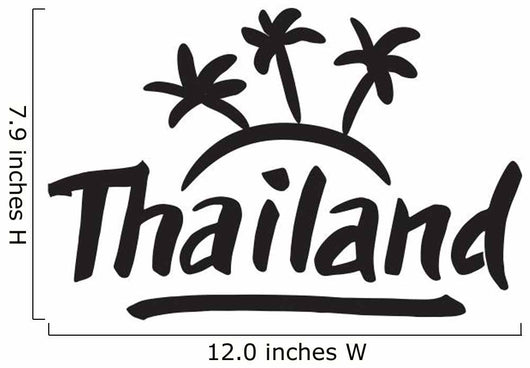 Thailand hand drawn lettering Wall Decal