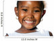 Extreme close up of small african girl showing teeth.T Wall Decal
