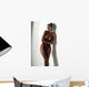 Girl in a red bathing suit Wall Decal