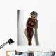 Girl in a red bathing suit Wall Decal