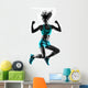 woman fitness jumping  exercises silhouette Wall Decal