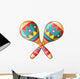 Festive Maracas Wall Decal