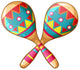 Festive Maracas Wall Decal