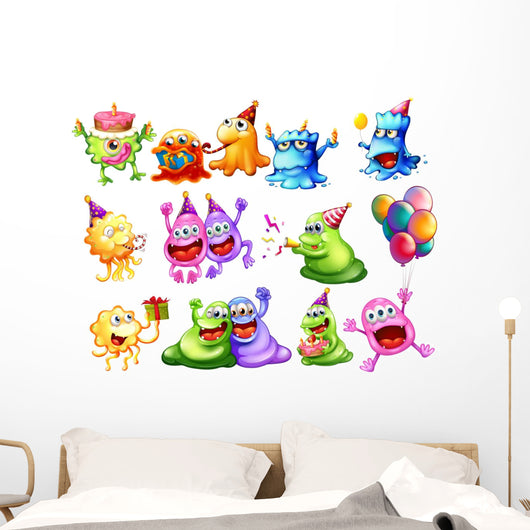 Monster Party Wall Decal