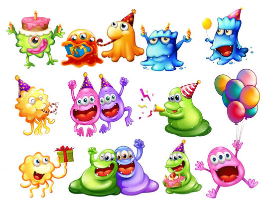 Monster Party Wall Decal