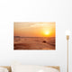 Sundown in desert. Wall Decal
