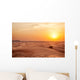 Sundown in desert. Wall Decal