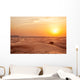 Sundown in desert. Wall Decal