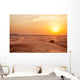 Sundown in desert. Wall Decal