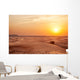 Sundown in desert. Wall Decal