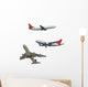 Isolated Passenger Jets Isolated Wall Decal
