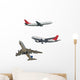 Isolated Passenger Jets Isolated Wall Decal