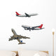 Isolated Passenger Jets Isolated Wall Decal