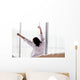 Young asian woman stretching in the morning Wall Decal