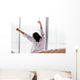 Young asian woman stretching in the morning Wall Decal