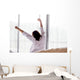 Young asian woman stretching in the morning Wall Decal