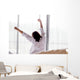Young asian woman stretching in the morning Wall Decal