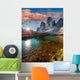 Colorful summer sunrise on the lake Rienza Wall Decal