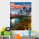 Colorful summer sunrise on the lake Rienza Wall Decal