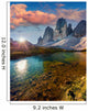 Colorful summer sunrise on the lake Rienza Wall Decal