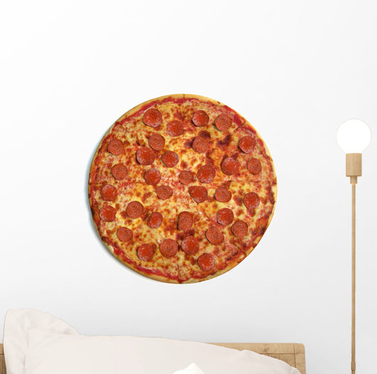 Pizza top view Wall Decal