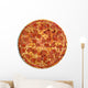 Pizza top view Wall Decal