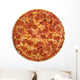 Pizza top view Wall Decal