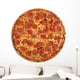 Pizza top view Wall Decal