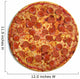 Pizza top view Wall Decal