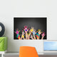 viele bunte h&auml;nde Wall Decal