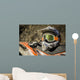 Dirty motorcycle motocross helmet with goggles Wall Decal